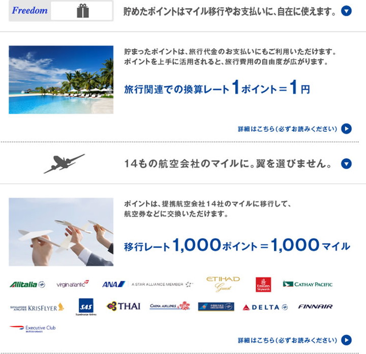 アメリカン・エキスプレス・スカイ・トラベラー・プレミア・カードのポイント・マイレージプログラム