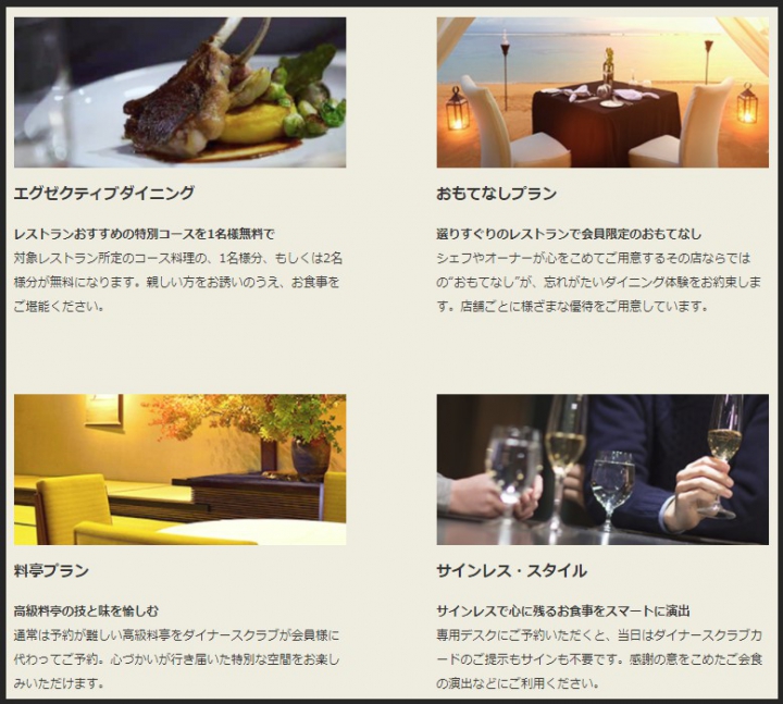ダイナースクラブカードのポイント・マイレージプログラム