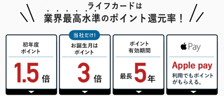 ライフETCカードの主なサービス