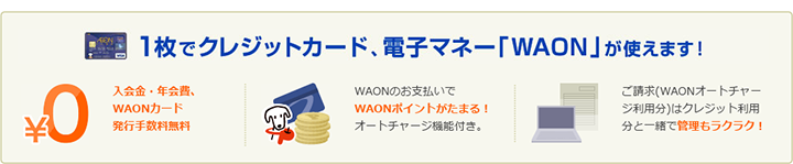 イオンカード（WAON一体型）の特徴1