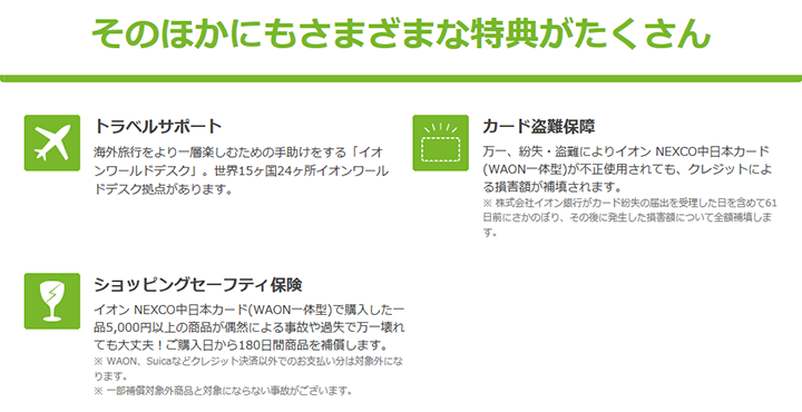 イオンカード（WAON一体型）の貸付・返済条件
